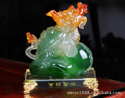 招財納福，如意歸來——熱銷仿玉樹脂工藝品龍龜貔貅鑒賞